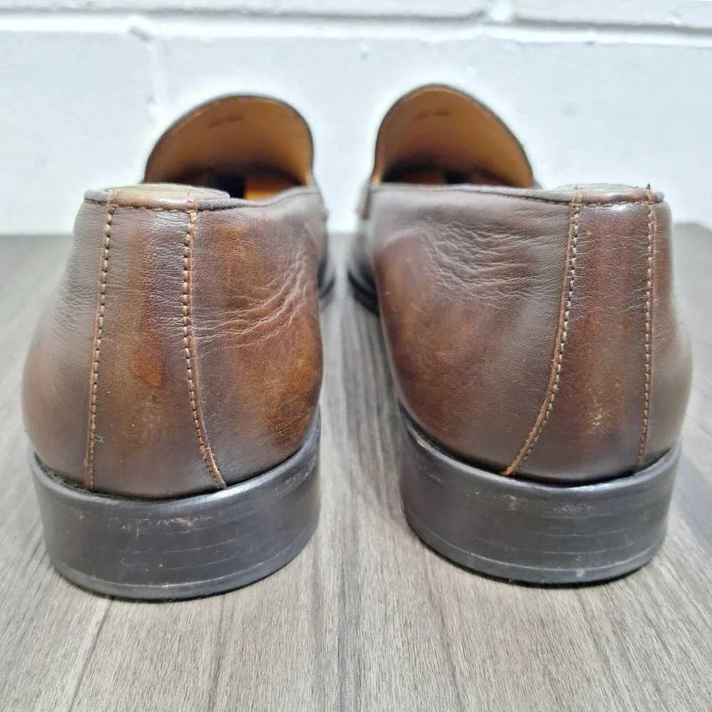 Thursday Boot Co Mens 13.5 Brown Leather Penny Loafers Handcrafted Slip On Shoes